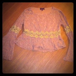 Lace boho style top